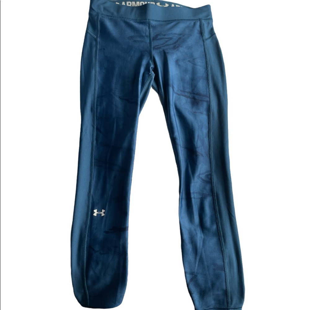 Under armour cropped blue leggings
